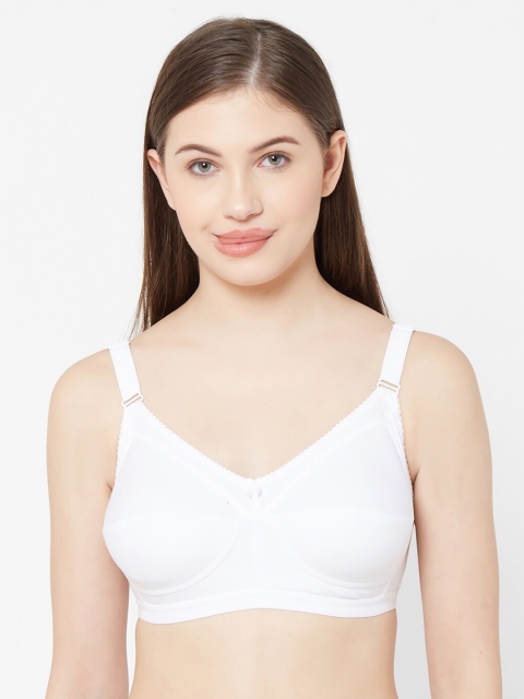

Juliet White Solid Non-Wired Non Padded Everyday Bra 010002300010963