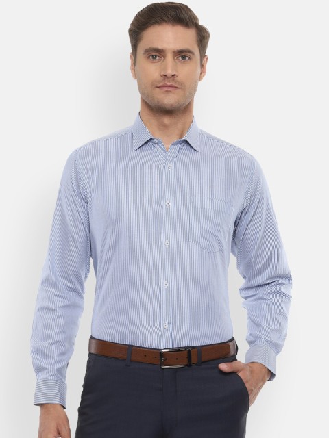 

Van Heusen Men Blue Regular Fit Checked Formal Shirt