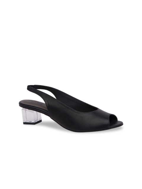 

Inc 5 Women Black Solid Peep Toes