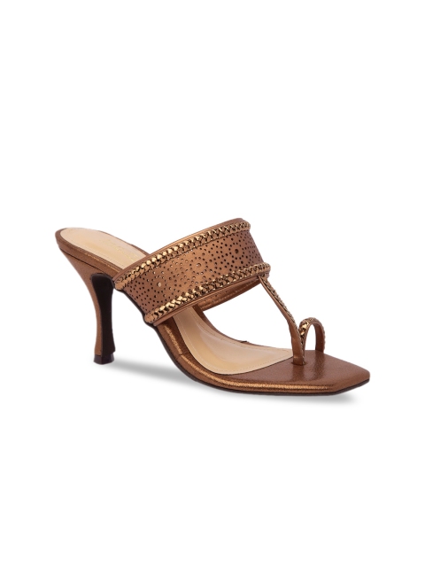 

Inc 5 Women Gold-Toned Embellished Heels