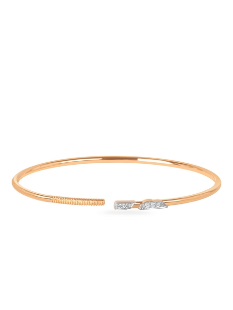 

Mia by Tanishq 14kt Clip & Close Rose Gold & Diamond Bangle
