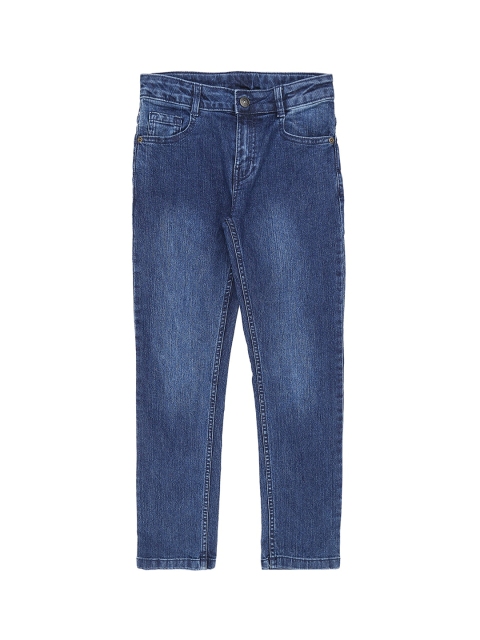 

Pantaloons Junior Boys Navy Blue Tapered Fit High-Rise Clean Look Jeans