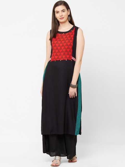 

Juliet Women Red Printed A-Line Kurta