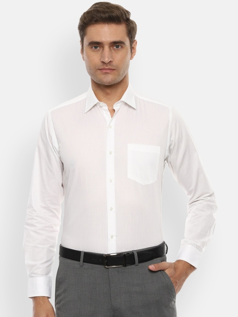 

Van Heusen Men White Slim Fit Solid Formal Shirt