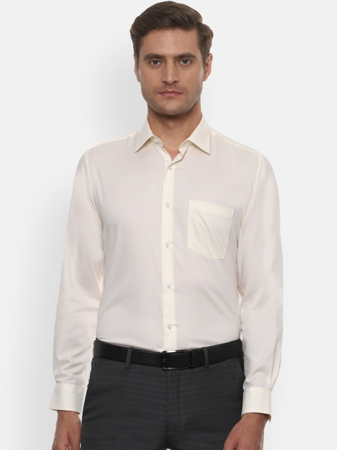 

Van Heusen Men Yellow Regular Fit Solid Formal Shirt