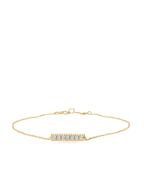 Mia by Tanishq 14 Kt Procession Of Diamonds Gold Bracelet, Yellow