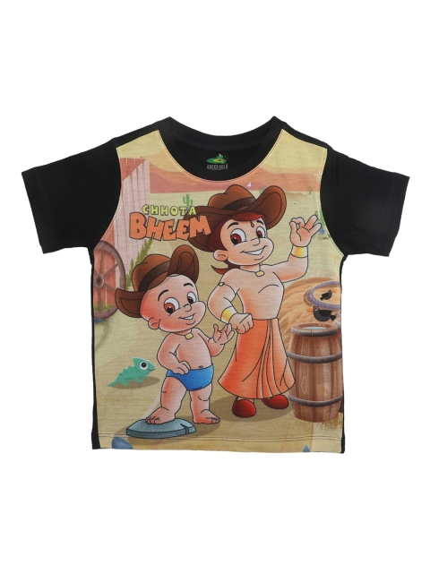 

Chhota Bheem Boys Beige Printed Round Neck T-shirt