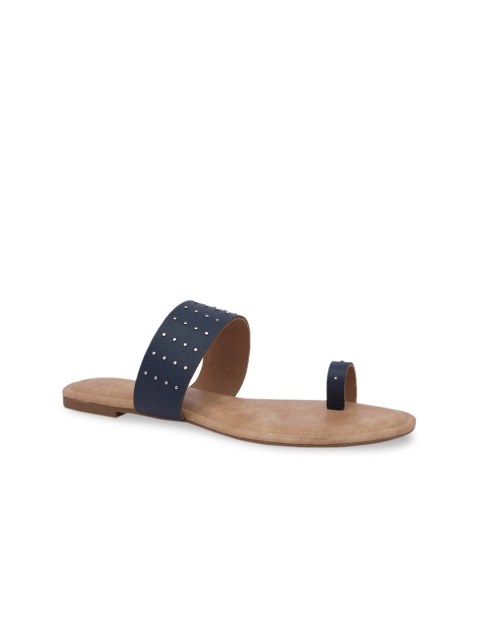 

Inc 5 Women Navy Blue Embellished One Toe Flats
