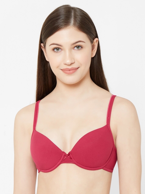 

Juliet Magenta Solid Underwired Heavily Padded Everyday Bra 010002700009108
