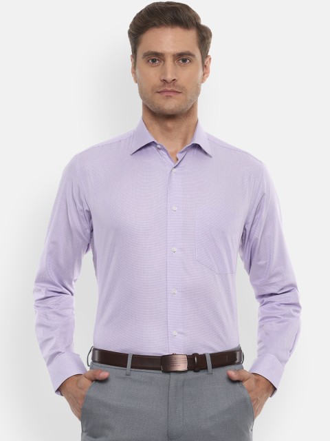 

Van Heusen Men Purple Regular Fit Self Design Formal Shirt