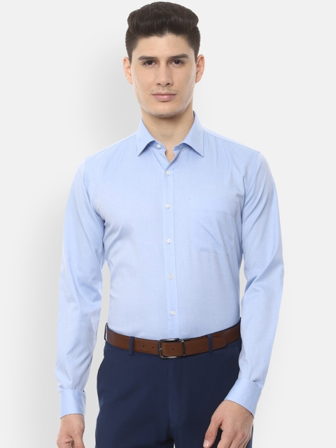 

Van Heusen Men Blue Slim Fit Solid Formal Shirt