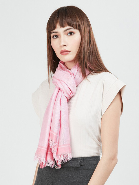 

max Women Pink Printed Scarf