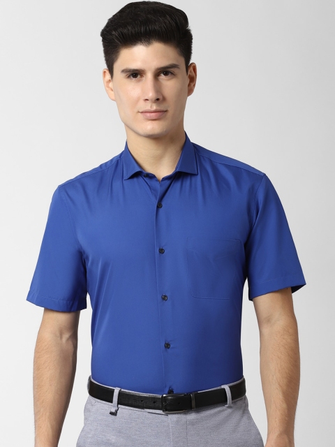 

Peter England Men Blue Regular Fit Solid Formal Shirt