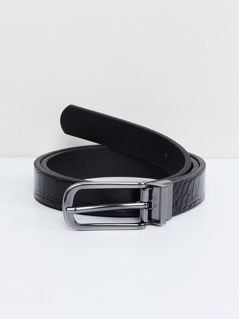 max Women Black Solid Belt