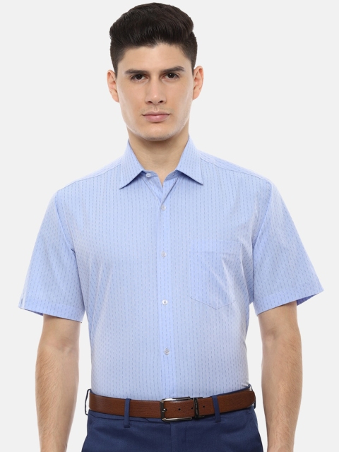 

Van Heusen Men Blue Regular Fit Printed Formal Shirt