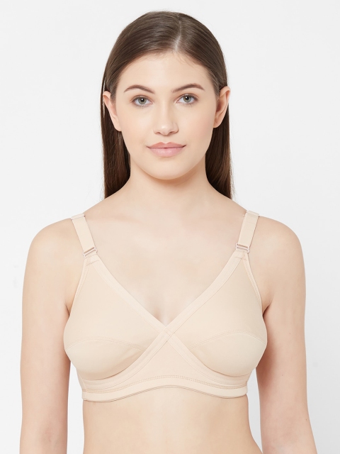 

Juliet Beige Solid Underwired Non Padded Everyday Bra 010002300011419