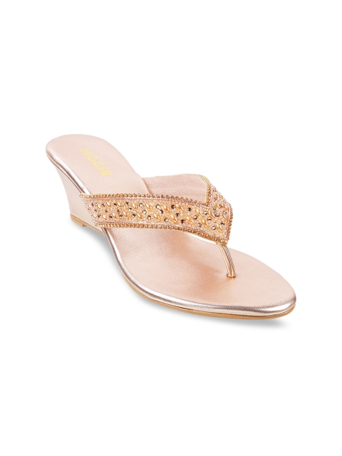

Mochi Women Gold-Toned Embellished Heels