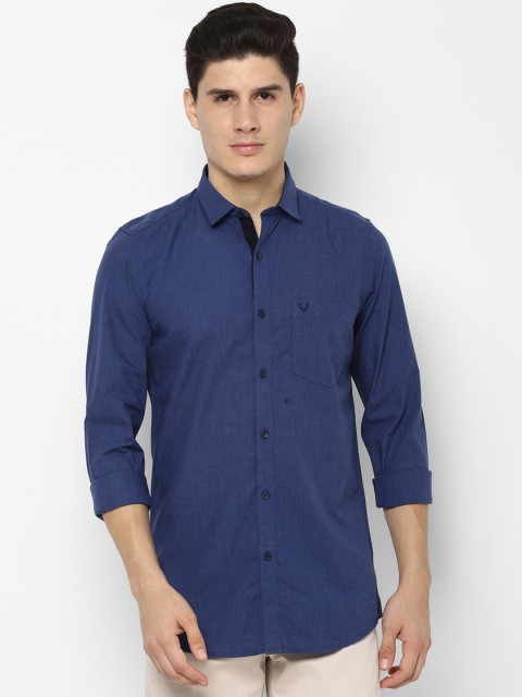 

Allen Solly Men Blue Slim Fit Self Design Casual Shirt