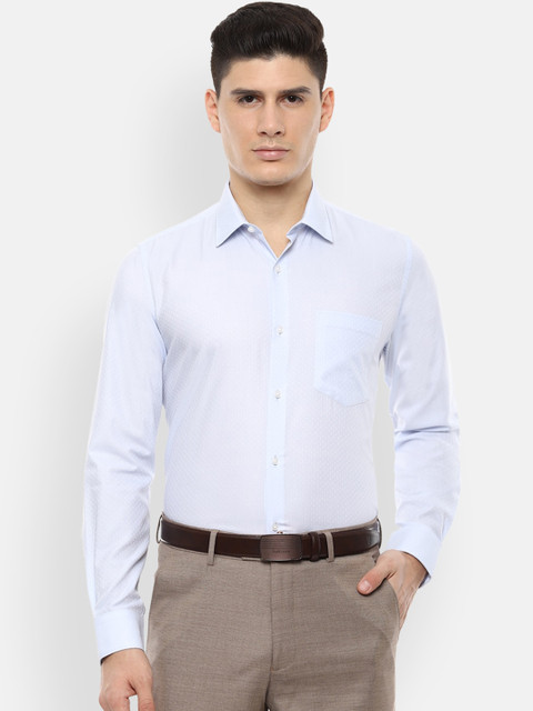 

Van Heusen Men Blue Slim Fit Solid Formal Shirt