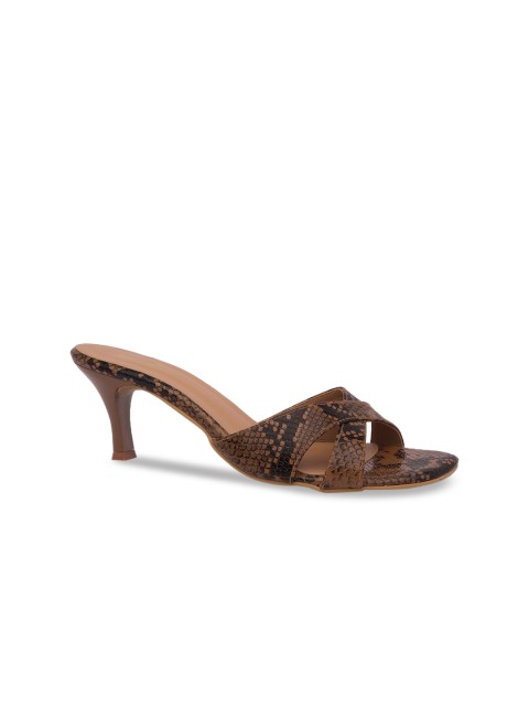 

Inc 5 Women Brown Animal Printed Heels