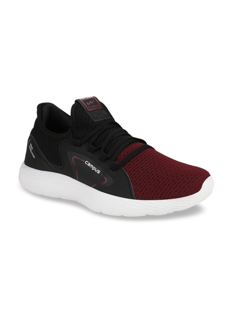 

Campus Men Maroon Mesh Running Shoes