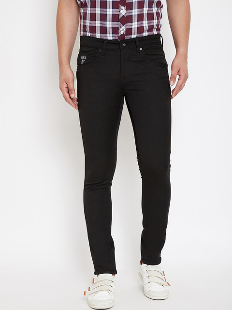 

Canary London Men Black Skinny Fit Low-Rise Clean Look Stretchable Jeans