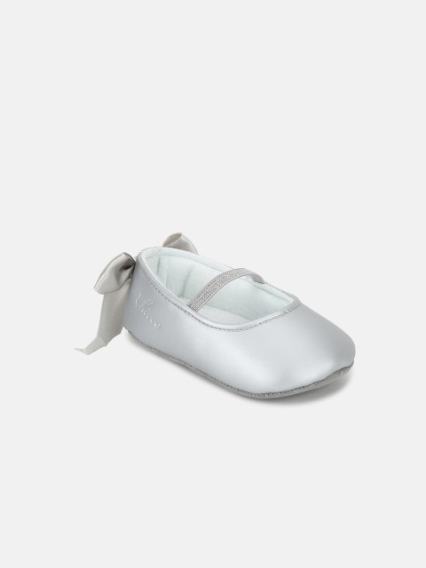 

Chicco Infant Kids Silver-Toned Solid Booties