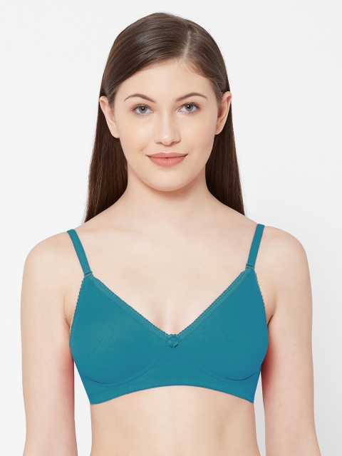 

Juliet Teal Green Solid Non-Wired Non Padded Everyday Bra 010000300011326