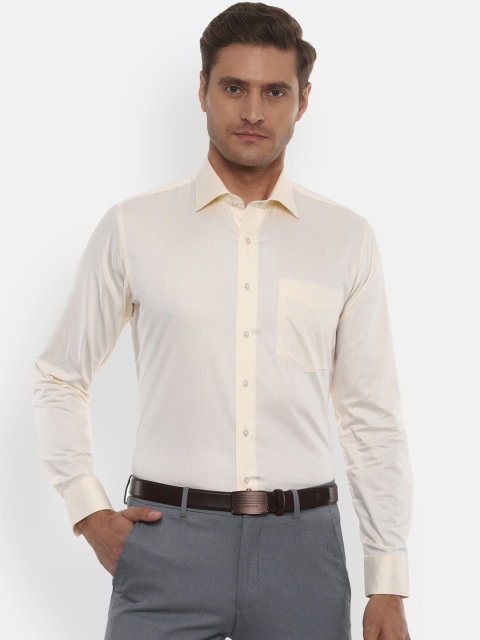

Van Heusen Men Yellow Slim Fit Solid Formal Shirt
