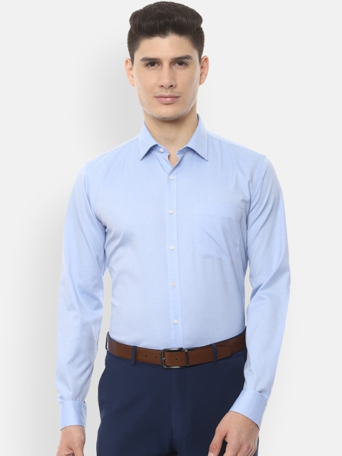 

Van Heusen Men Blue Slim Fit Solid Formal Shirt