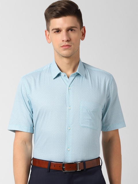 

Peter England Men Blue Regular Fit Printed Formal Shirt