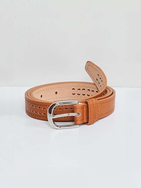 

max Women Brown Textured Belt