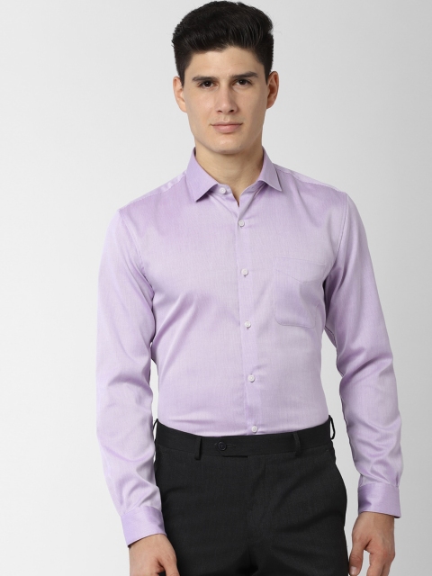

Peter England Men Purple Regular Fit Solid Formal Shirt
