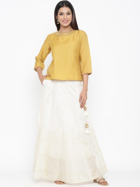 

Juniper Gold-Toned Ready to Wear Lehenga with Blouse