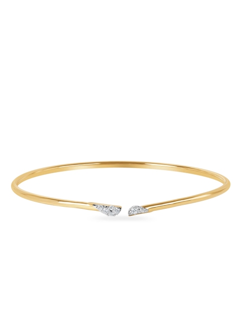 

Mia by Tanishq 14-KT Opposite Poles Gold & Diamond Bangle