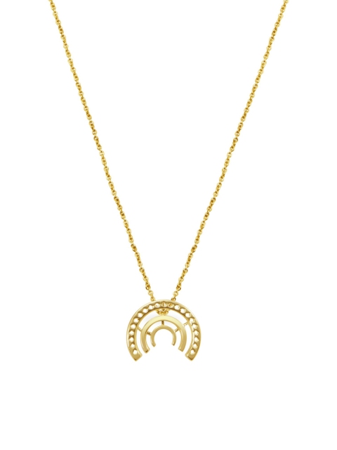 

Mia by Tanishq 14k Yellow Gold Minimal Golden Arches Pendant
