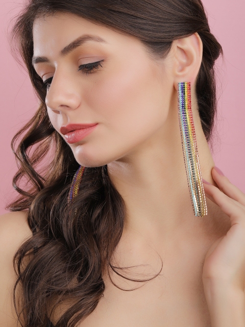 

TOKYO TALKIES X rubans FASHION ACCESSORIES Multicoloured Contemporary Drop Earrings, Multi