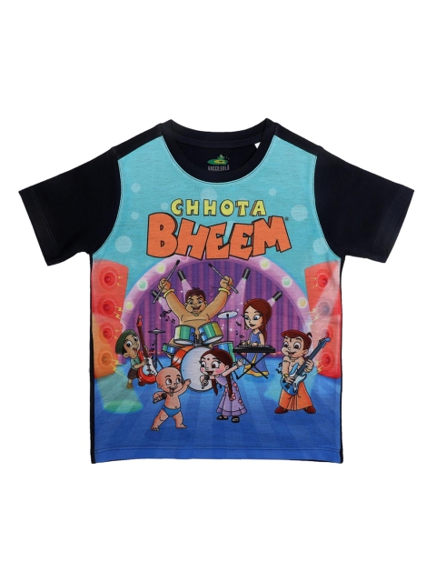 

Chhota Bheem Boys Blue Printed Round Neck T-shirt