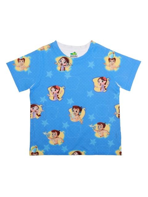 

Chhota Bheem Boys Multicoloured Printed Round Neck T-shirt, Multi