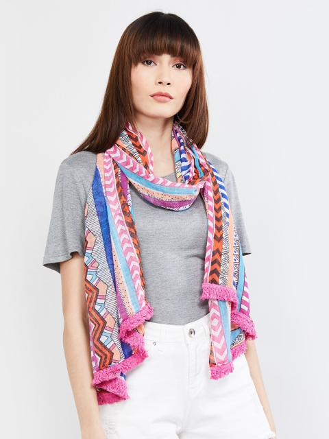 

max Women Multicoloured Printed Scarf, Multi