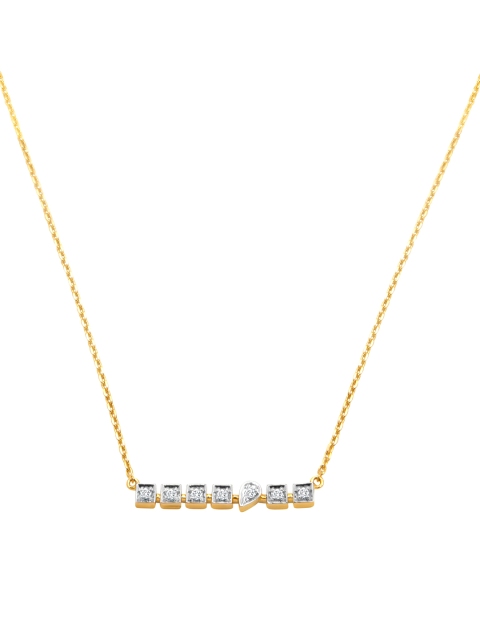 

Mia by Tanishq 14KT Yellow Gold Diamond Neck Chain