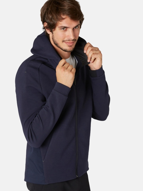 

NYAMBA By Decathlon Men Navy Blue Solid Bomber