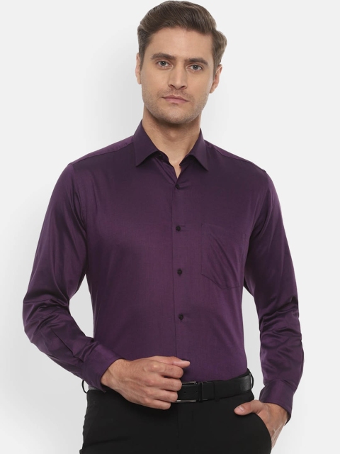 

Van Heusen Men Purple Regular Fit Self Design Formal Shirt