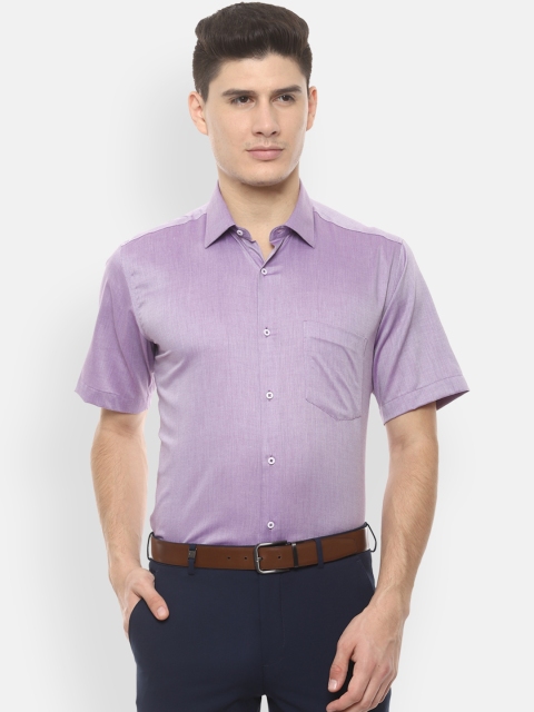 

Van Heusen Men Purple Regular Fit Solid Formal Shirt