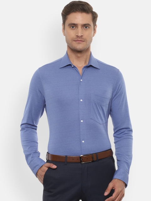 

Van Heusen Men Blue Slim Fit Solid Formal Shirt