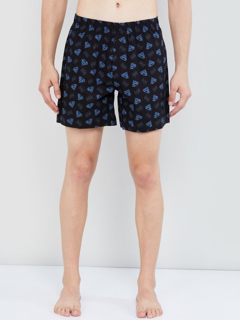 

max Men Blue & Grey Printed Pure Cotton Boxers