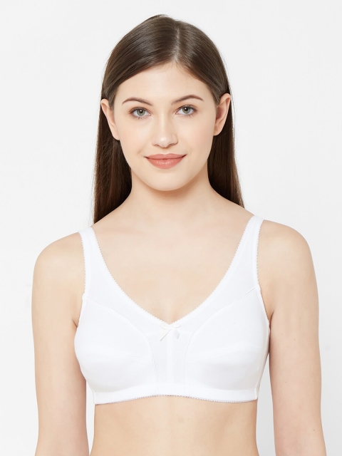 

Juliet White Solid Non-Wired Non Padded Everyday Bra 010001900000138