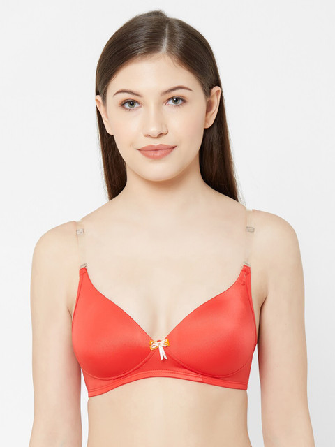 

Juliet Red Solid Non-Wired Heavily Padded Everyday Bra 010002700008274