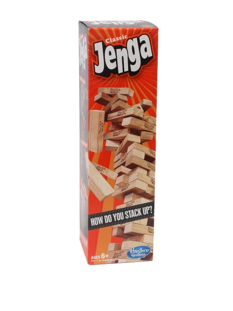 

Hasbro Kids Beige Jenga Bridge Wooden Block Stacking Tumbling Tower Game