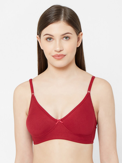 

Juliet Maroon Solid Non-Wired Non Padded Everyday Bra010000300000185